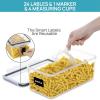 imageVtopmart Airtight Food Storage Containers with Lids 8PCS Set 32L Plastic Spaghetti Container for Pasta organizer BPA Free Air Tight House Kitchen Pantry Organization