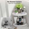 imageVtopmart 2Tier Bathroom Corner Organizer Countertop GoldSilver