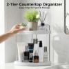 imageVtopmart 2Tier Bathroom Corner Organizer Countertop GoldSilver