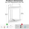 imageVtopmart 2Tier Bathroom Corner Organizer Countertop GoldSilver