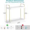imageVtopmart 2Tier Bathroom Organizer Countertop GoldGold
