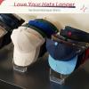 imageVtopmart 4 Pack Hat Organizer Holder for Baseball Caps Storage Clear Hats Display Stand Holds Up to 28 Caps for Closet Dresser
