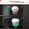 imageVtopmart 4 Pack Hat Organizer Holder for Baseball Caps Storage Clear Hats Display Stand Holds Up to 28 Caps for Closet Dresser