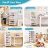 imageVtopmart 6Tier Rolling Cart with Deep Drawers Clear Plastic Storage Organizer for Art amp Craft Supplies Toy Office Classroom Bedroom Bathroom