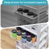 imageVtopmart 6Tier Rolling Cart with Deep Drawers Clear Plastic Storage Organizer for Art amp Craft Supplies Toy Office Classroom Bedroom Bathroom