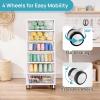 imageVtopmart 6Tier Rolling Cart with Deep Drawers Clear Plastic Storage Organizer for Art amp Craft Supplies Toy Office Classroom Bedroom Bathroom