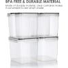 imageVtopmart Airtight Food Storage Containers 6 Pieces  Plastic BPA Free Kitchen Pantry Storage Containers for SugarFlour and Baking Supplies  Dishwasher Safe  Include 24 Labels Black