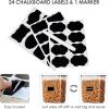 imageVtopmart Airtight Food Storage Containers 6 Pieces  Plastic BPA Free Kitchen Pantry Storage Containers for SugarFlour and Baking Supplies  Dishwasher Safe  Include 24 Labels Black
