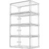 imageVtopmart 5 Pack Large amp Medium Stackable Drawer Organizer Set 108QT Easy Assembly Clear Plastic Storage Cabinet Durable Dresser for Closet Bedroom Entryway Playroom amp Apartment Organization4pk Large