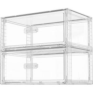 imageVtopmart 5 Pack Large amp Medium Stackable Drawer Organizer Set 108QT Easy Assembly Clear Plastic Storage Cabinet Durable Dresser for Closet Bedroom Entryway Playroom amp Apartment Organization2pk Large