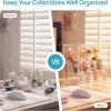 imageVtopmart 1 Pack Acrylic Display Case Stackable Figure Display Case with Magnetic Door amp Adjustable Shelves Clear Collectibles Showcase for Action Figures Miniatures Models4
