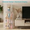 imageVtopmart 1 Pack Acrylic Display Case Stackable Figure Display Case with Magnetic Door amp Adjustable Shelves Clear Collectibles Showcase for Action Figures Miniatures Models1