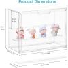 imageVtopmart 1 Pack Acrylic Display Case Stackable Figure Display Case with Magnetic Door amp Adjustable Shelves Clear Collectibles Showcase for Action Figures Miniatures Models4