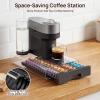 imageVtopmart Coffee Pod Drawer Organizer for Nespresso Vertuo Pods Holds 40 Large or 60 Small Capsules Acrylic Coffee Pod Holder with Smooth PullOut AntiSlip Clear Storage