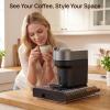 imageVtopmart Coffee Pod Drawer Organizer for Nespresso Vertuo Pods Holds 40 Large or 60 Small Capsules Acrylic Coffee Pod Holder with Smooth PullOut AntiSlip Clear Storage