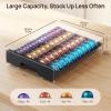 imageVtopmart Coffee Pod Drawer Organizer for Nespresso Vertuo Pods Holds 40 Large or 60 Small Capsules Acrylic Coffee Pod Holder with Smooth PullOut AntiSlip Clear Storage