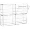 imageVtopmart 1 Pack Acrylic Display Case Stackable Figure Display Case with Magnetic Door amp Adjustable Shelves Clear Collectibles Showcase for Action Figures Miniatures Models4