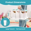 image:imageVtopmart 24 QT Clear Plastic Craft Organizer with 6 Detachable Inserts Art Supply and Tool Storage Box for Craft CrayonPencils1 Pack
