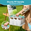 image:imageVtopmart 24 QT Clear Plastic Craft Organizer with 6 Detachable Inserts Art Supply and Tool Storage Box for Craft CrayonPencils1 Pack