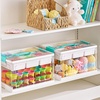 image:imageVtopmart 24 QT Clear Plastic Craft Organizer with Removable Trays and Dividers Storage Box for Coloring Books Modeling Clay Molds and Art Supplies 1 Pack