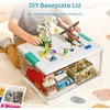 image:imageVtopmart 24 QT Plastic Storage Box with Building Baseplate Lid and Removable TrayCraft Organizer and Storage for Art Supplies Beads and Sewing1 Pack