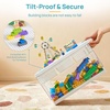 image:imageVtopmart 24 QT Plastic Storage Box with Building Baseplate Lid and Removable TrayCraft Organizer and Storage for Art Supplies Beads and Sewing1 Pack