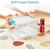 image:imageVtopmart 24 QT Plastic Storage Box with Building Baseplate Lid and Removable TrayCraft Organizer and Storage for Art Supplies Beads and Sewing1 Pack