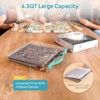 image:imageVtopmart 3 Pack Board Game Storage with Handle and SnapTight Latch Lid Craft Organizer Fit 12 x 12 Papers Stackable Clear Storage Box for Scrapbook Storage Art Supply Storage Puzzle Storage2 Pack