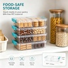 image:imageVtopmart 6 Qt Plastic Storage Bins with Lids Clear Sensory Bins Arts Crafts Organizers and Storage Stackable Containers for Home Office and School Supplies 8 PackTeal