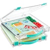 image:imageVtopmart 3 Pack Board Game Storage with Handle and SnapTight Latch Lid Craft Organizer Fit 12 x 12 Papers Stackable Clear Storage Box for Scrapbook Storage Art Supply Storage Puzzle Storage2 Pack