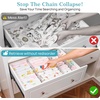 image:imageVtopmart 6 Pack 6 Tall Upgrade Drawer Dividers for Big and Deep Drawer 128223 Adjustable Expandable Dresser Drawer Organizer Clear Plastic Separators for Dresser Baby Supplies Kitchenware8