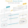 image:imageVtopmart 6 Pack 6 Tall Upgrade Drawer Dividers for Big and Deep Drawer 128223 Adjustable Expandable Dresser Drawer Organizer Clear Plastic Separators for Dresser Baby Supplies Kitchenware12