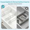 image:imageVtopmart 6 Pack 6 Tall Upgrade Drawer Dividers for Big and Deep Drawer 128223 Adjustable Expandable Dresser Drawer Organizer Clear Plastic Separators for Dresser Baby Supplies Kitchenware8