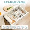 image:imageVtopmart 6 Pack 6 Tall Upgrade Drawer Dividers for Big and Deep Drawer 128223 Adjustable Expandable Dresser Drawer Organizer Clear Plastic Separators for Dresser Baby Supplies Kitchenware6