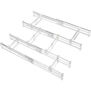 image:imageVtopmart 6 Pack 6 Tall Upgrade Drawer Dividers for Big and Deep Drawer 128223 Adjustable Expandable Dresser Drawer Organizer Clear Plastic Separators for Dresser Baby Supplies Kitchenware4