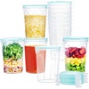 image:imageVtopmart 12 Pack 32oz Soup Containers with Airtight Lids Deli Containers for TakeOut Plastic Food Freezer Storage Containers for Meal Prep Salad Fruit Lunch MicrowaveDishwasherFreezer Safe32oz
