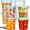 image:imageVtopmart 12 Pack 32oz Soup Containers with Airtight Lids Deli Containers for TakeOut Plastic Food Freezer Storage Containers for Meal Prep Salad Fruit Lunch MicrowaveDishwasherFreezer Safe24oz