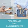 image:imageVtopmart 5Pack 30oz Glass Storage Containers with Lids Glass Meal Prep Food Container Sets with Snap Airtight Lid for Microwave Oven Freezer and Dishwasher GreyGrey