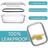 image:imageVtopmart 5Pack 30oz Glass Storage Containers with Lids Glass Meal Prep Food Container Sets with Snap Airtight Lid for Microwave Oven Freezer and Dishwasher GreyGrey