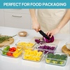image:imageVtopmart 5Pack 30oz Glass Storage Containers with Lids Glass Meal Prep Food Container Sets with Snap Airtight Lid for Microwave Oven Freezer and Dishwasher GreyGrey