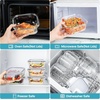 image:imageVtopmart 5Pack 30oz Glass Storage Containers with Lids Glass Meal Prep Food Container Sets with Snap Airtight Lid for Microwave Oven Freezer and Dishwasher GreyGrey