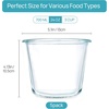 image:imageVtopmart 5Pack 30oz Glass Storage Containers with Lids Glass Meal Prep Food Container Sets with Snap Airtight Lid for Microwave Oven Freezer and Dishwasher GreyGreen