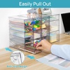 image:imageVtopmart Acrylic Organizer with 16 Drawers 4 SetClear Storage Drawers for Office SuppliesDesk Organization and Storage for MakeupJewelryArt CraftsB