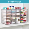 image:imageVtopmart Acrylic Organizer with 16 Drawers 4 SetClear Storage Drawers for Office SuppliesDesk Organization and Storage for MakeupJewelryArt CraftsB