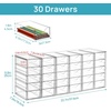 image:imageVtopmart Acrylic Organizer with 16 Drawers 4 SetClear Storage Drawers for Office SuppliesDesk Organization and Storage for MakeupJewelryArt CraftsD
