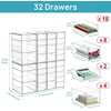 image:imageVtopmart Acrylic Organizer with 16 Drawers 4 SetClear Storage Drawers for Office SuppliesDesk Organization and Storage for MakeupJewelryArt CraftsE