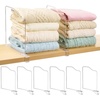 image:imageVtopmart 12 Extra Tall x 12 Deep Shelf Dividers for Closet Organization 12 Pack Clear Closet Organizers for Deep Shelves Maximizing Vertical Space for Sweaters Jeans and Clothes Storage8