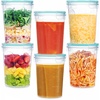 image:imageVtopmart 12 Pack 32oz Soup Containers with Airtight Lids Deli Containers for TakeOut Plastic Food Freezer Storage Containers for Meal Prep Salad Fruit Lunch MicrowaveDishwasherFreezer Safe32oz