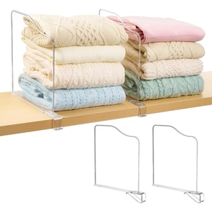 image:imageVtopmart 12 Extra Tall x 12 Deep Shelf Dividers for Closet Organization 12 Pack Clear Closet Organizers for Deep Shelves Maximizing Vertical Space for Sweaters Jeans and Clothes Storage4